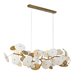 Люстра с белыми и золотистыми цветами G9 Dahlia Flowers Lamp варинант исполнения - 4 | Loft Concept в Ростове-на-Дону