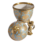 Шкатулка на величественных львах из фарфора с бронзовыми элементами Eden Garden варинант исполнения - 2 | Loft Concept в Ростове-на-Дону