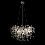 Люстра подвесная с прозрачными стеклянными подвесками в форме капель Диаметр 60 см Droplet Chandelier варинант исполнения - 11 | Loft Concept в Ростове-на-Дону