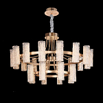 Люстра двухъярусная круглая с текстурными цилиндрическими плафонами Glimpse варинант исполнения - 9 | Loft Concept в Ростове-на-Дону