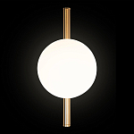 Бра с золотым основанием и белым плафоном в форме шара Bubble варинант исполнения - 5 | Loft Concept в Ростове-на-Дону