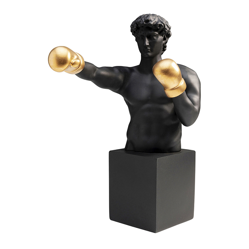 Статуэтка David with Golden Gloves Черный Золотой в Ростове-на-Дону | Loft Concept 