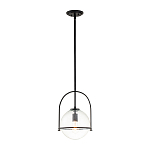 Подвесной светильник с прозрачным плафоном в форме шара в арочной подвеске Hinkley варинант исполнения - 2 | Loft Concept в Ростове-на-Дону