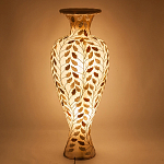 Торшер из перламутра в виде вазы Indonesian Vase варинант исполнения - 3 | Loft Concept в Ростове-на-Дону