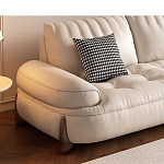 Диван кожаный с каркасом из массива дерева Furniture Medieval варинант исполнения - 3 | Loft Concept в Ростове-на-Дону