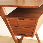 Письменный стол прямоугольный с 2-мя ящиками и полкой Idenontal варинант исполнения - 4 | Loft Concept в Ростове-на-Дону