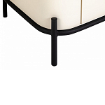 ТВ-тумба белая с чёрной столешницей с 2-мя дверками и ящиком San Marco варинант исполнения - 5 | Loft Concept в Ростове-на-Дону