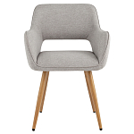 Стул в рогожке серого цвета NEASAN STOOL варинант исполнения - 2 | Loft Concept в Ростове-на-Дону