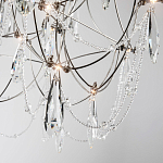 Люстра с каркасом из тонких металлических нитей и хрустальными подвесками Crystal Metal Threads Chandelier 60 варинант исполнения - 3 | Loft Concept в Ростове-на-Дону
