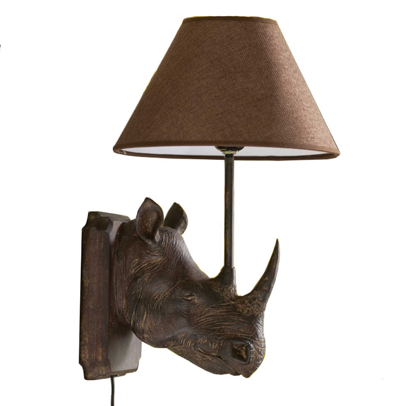 Бра Носорог Rhinoceros Коричневый в Ростове-на-Дону | Loft Concept 