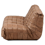 Дизайнерский кожаный диван коричневый без подлокотников Aveline Leather Sofa варинант исполнения - 3 | Loft Concept в Ростове-на-Дону