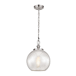 Подвесной светильник с прозрачным стеклянным плафоном в форме шара в современном стиле на цепи Feiss варинант исполнения - 2 | Loft Concept в Ростове-на-Дону