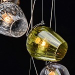 Люстра каскадная с 5-ю разноцветными стеклянными плафонами Kaleido варинант исполнения - 10 | Loft Concept в Ростове-на-Дону