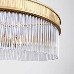 Люстра подвесная круглая со стеклянными трубками Nembus варинант исполнения - 4 | Loft Concept в Ростове-на-Дону