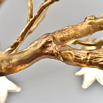 Люстра в виде золотой ветки с цветами Glass Flower Pendant Light варинант исполнения - 8 | Loft Concept в Ростове-на-Дону