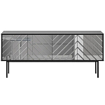 Длинная тумба с зеркальным декором Serena варинант исполнения - 12 | Loft Concept в Ростове-на-Дону