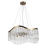 Люстра подвесная волнистой формы с хрустальными подвесками Ludivine Lighting варинант исполнения - 2 | Loft Concept в Ростове-на-Дону