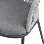 Стул барный с декоративным плетением на спинке и подлокотниках Chair Weave варинант исполнения - 7 | Loft Concept в Ростове-на-Дону