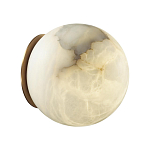 Настенно-потолочный светильник с плафоном в форме шара из алебастра Cryptocrystalline Stone варинант исполнения - 7 | Loft Concept в Ростове-на-Дону