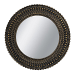 Зеркало круглое с текстурированным дизайном рамы Helios варинант исполнения - 1 | Loft Concept в Ростове-на-Дону