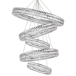 Вертикальная Композиция из круглых Хрустальных светильников Elizabeth Хром варинант исполнения - 1 | Loft Concept в Ростове-на-Дону