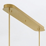 Подвесной светильник линейный золотого цвета с длинной цилиндрической стеклянной трубкой Eurofase варинант исполнения - 8 | Loft Concept в Ростове-на-Дону