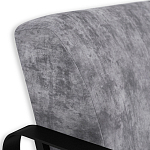 Кресло серый велюр с жесткими подлокотниками на полозьях Ashton варинант исполнения - 5 | Loft Concept в Ростове-на-Дону