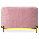 Банкетка овальная пыльно-розовый велюр на 4-х металлических ножках золотого цвета SANJAY варинант исполнения - 2 | Loft Concept в Ростове-на-Дону