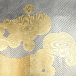 Обои ручная роспись в стиле Арт-деко Namban Colourway SC-289 on gold gilded paper варинант исполнения - 1 | Loft Concept в Ростове-на-Дону