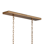 Люстра прямоугольная с каркасом золотого цвета Soft Glow Lamps варинант исполнения - 5 | Loft Concept в Ростове-на-Дону