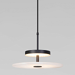 Светодиодный подвесной светильник черный с мраморным рассеивателем варинант исполнения - 2 | Loft Concept в Ростове-на-Дону