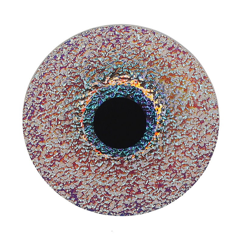 Бра круглое стеклянное с морозным эффектом Heterochromia Мульти Черный в Ростове-на-Дону | Loft Concept 