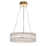 Люстра подвесная круглая из прозрачного хрусталя с золотым корпусом Selfsufficient варинант исполнения - 3 | Loft Concept в Ростове-на-Дону