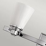 Бра для ванных комнат с белыми стеклянными конусными плафонами Hinkley варинант исполнения - 3 | Loft Concept в Ростове-на-Дону