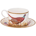 Чайная пара из фарфора 300 мл Hunting Porcelain Collection варинант исполнения - 1 | Loft Concept в Ростове-на-Дону