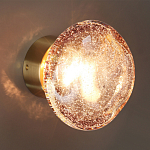 Бра с круглым плафоном из прозрачного стекла с пузырьками воздуха Effervia  варинант исполнения - 5 | Loft Concept в Ростове-на-Дону