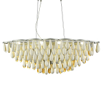 Люстра с подвесками в форме капель на серебристом каркасе Raindrop варинант исполнения - 2 | Loft Concept в Ростове-на-Дону