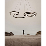 Люстра подвесная светодиодная в виде волнообразной ленты Ribbon Vortex варинант исполнения - 14 | Loft Concept в Ростове-на-Дону