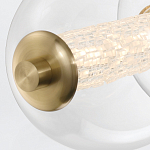 Подвесной светильник линейный с прозрачными стеклянными шарами разного диаметра Eurofase варинант исполнения - 14 | Loft Concept в Ростове-на-Дону