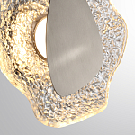 Бра с рельефным волнообразным стеклянным плафоном и вставкой из мрамора Liquid Stone варинант исполнения - 10 | Loft Concept в Ростове-на-Дону