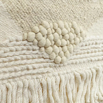 Панно из шерсти и хлопка с узором Beige Calista Serene варинант исполнения - 3 | Loft Concept в Ростове-на-Дону