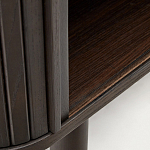 Буфет тёмно-коричневого цвета из ясеневого шпона с 2-мя раздвижными дверями Toinette варинант исполнения - 4 | Loft Concept в Ростове-на-Дону