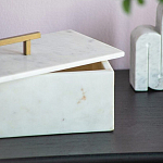 Шкатулка из белого мрамора Save Time варинант исполнения - 5 | Loft Concept в Ростове-на-Дону