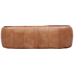 Трехместный диван с кожаной обивкой коричневый Coste Leather Sofa варинант исполнения - 3 | Loft Concept в Ростове-на-Дону