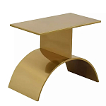 Дизайнерский журнальный стол золотой на полукруглом основании Wecaben варинант исполнения - 1 | Loft Concept в Ростове-на-Дону