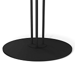 Стол журнальный круглый с бежевой столешницей из стекла Beige Marble варинант исполнения - 4 | Loft Concept в Ростове-на-Дону