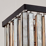 Люстра линейная прямоугольная с подвесками из натурального перламутра Nacre варинант исполнения - 3 | Loft Concept в Ростове-на-Дону