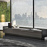 Дизайнерский комод серый с глянцевым фасадом Darren варинант исполнения - 2 | Loft Concept в Ростове-на-Дону