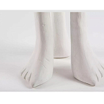 Дизайнерский журнальный стол белый на 3-х ножках в виде ступней African table варинант исполнения - 3 | Loft Concept в Ростове-на-Дону