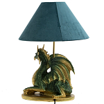 Настольная лампа с абажуром Дракон Green Dragon Синий абажур варинант исполнения - 2 | Loft Concept в Ростове-на-Дону